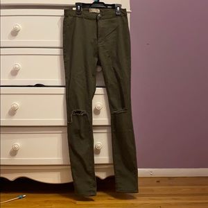 American Bazi Green Forever21 Ripped Jeans 7